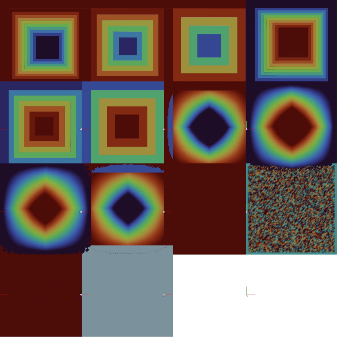 Terrain map at difficulty 0